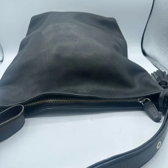 COACH Legacy Tassel Duffle Soft Leather Black Shoulder/Crossbody Bag 19889 - Picture 10 of 14